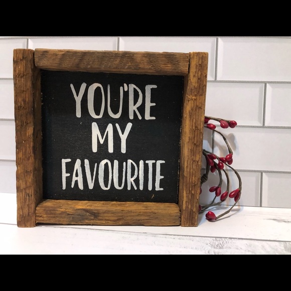 5x5 handmade shelf sign - Picture 2 of 2